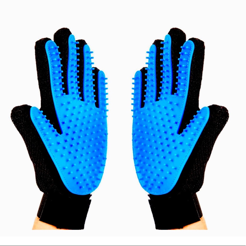 pet grooming gloves